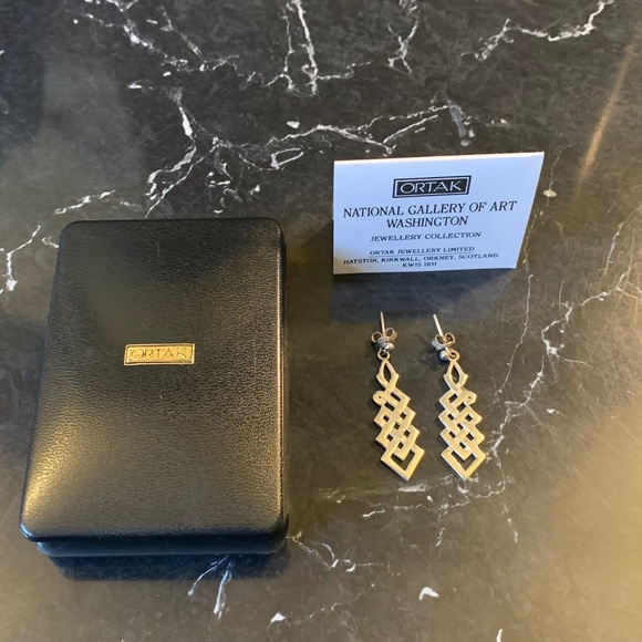 VINTAGE STERLING SILVER EARRINGS - Picture 3 of 5